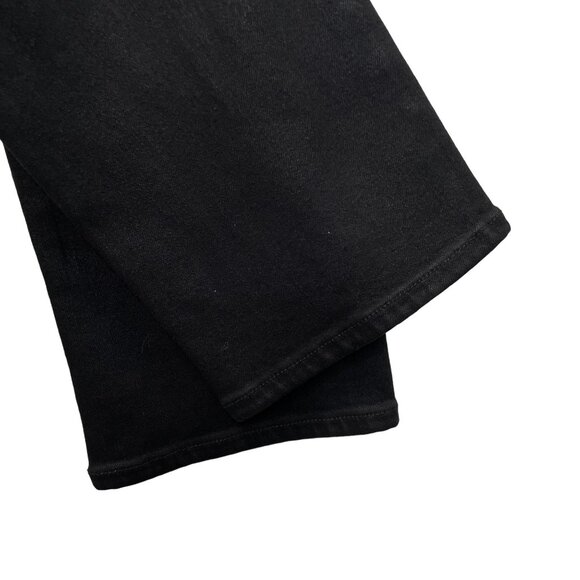 Goldsign Black Misfit Coated Denim Stretch Straight Leg Jeans, 0 - Picture 5 of 10